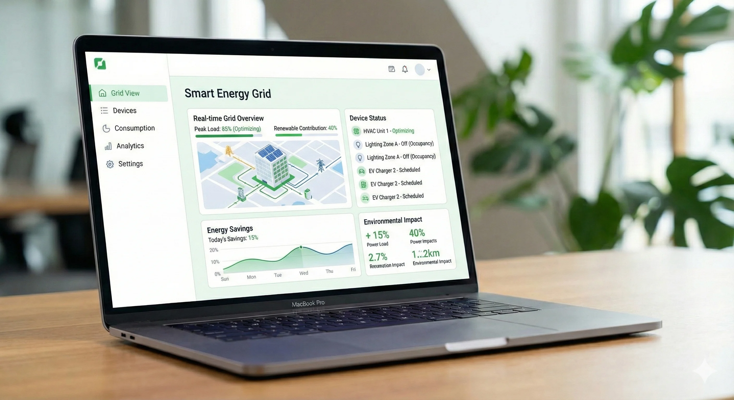 Smart Energy Management System Interface